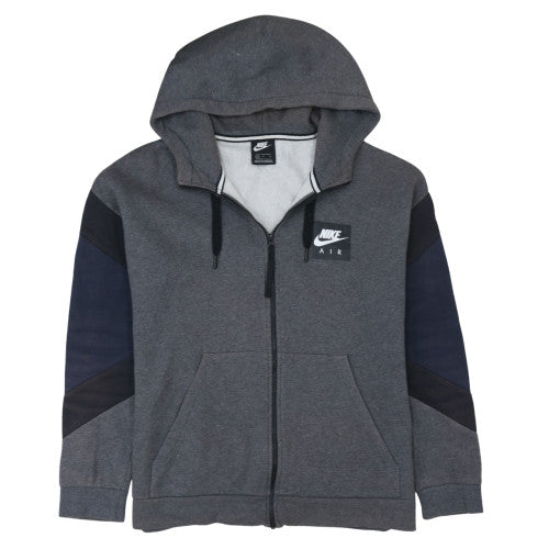 Mens UK Size L Nike Grey Full Zip Hoodie