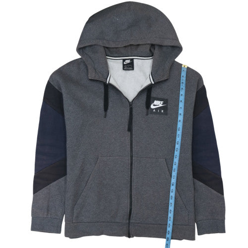 Mens UK Size L Nike Grey Full Zip Hoodie
