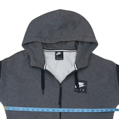 Mens UK Size L Nike Grey Full Zip Hoodie