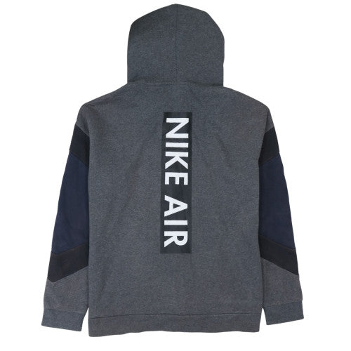 Mens UK Size L Nike Grey Full Zip Hoodie
