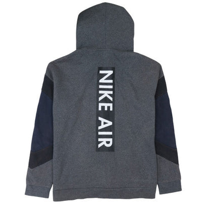 Mens UK Size L Nike Grey Full Zip Hoodie