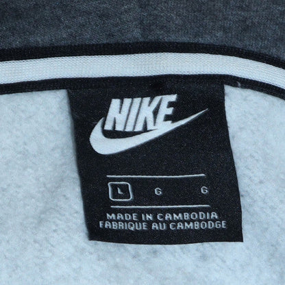 Mens UK Size L Nike Grey Full Zip Hoodie