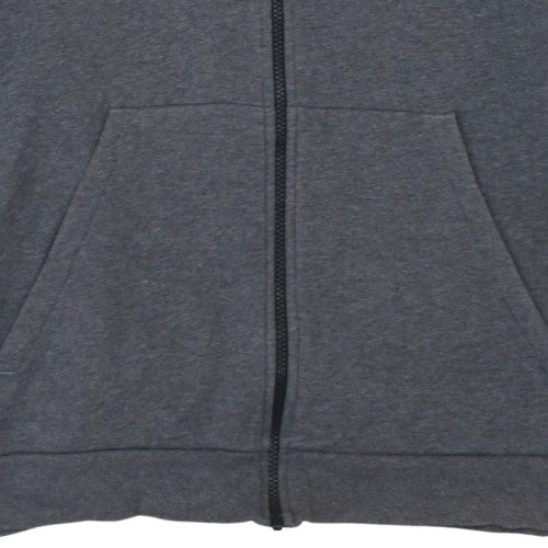 Mens UK Size L Nike Grey Full Zip Hoodie