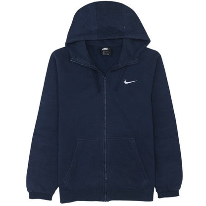 Mens UK Size M Nike Blue Full Zip Hoodie