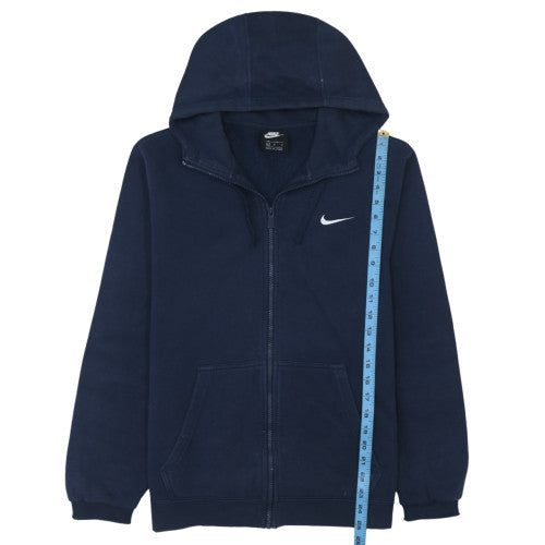 Mens UK Size M Nike Blue Full Zip Hoodie