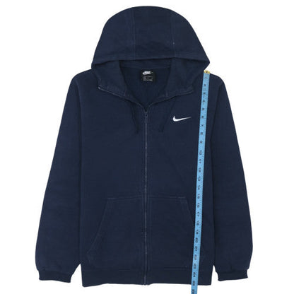 Mens UK Size M Nike Blue Full Zip Hoodie