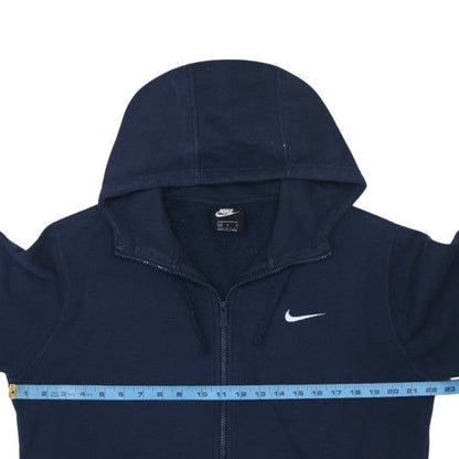 Mens UK Size M Nike Blue Full Zip Hoodie