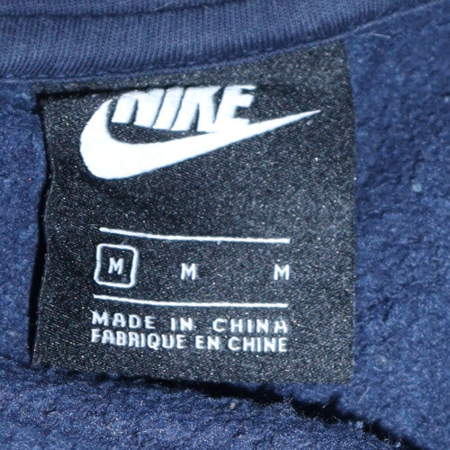 Mens UK Size M Nike Blue Full Zip Hoodie