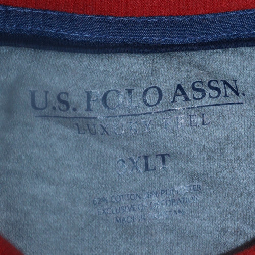 Mens UK Size 3XLT U.S. Polo Assn. Red Pullover Sweatshirt