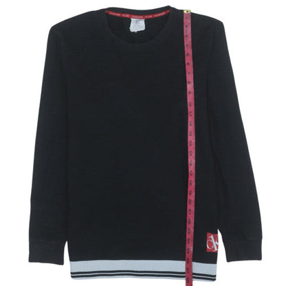 Mens UK Size M Calvin Klein Black Pullover Sweatshirt
