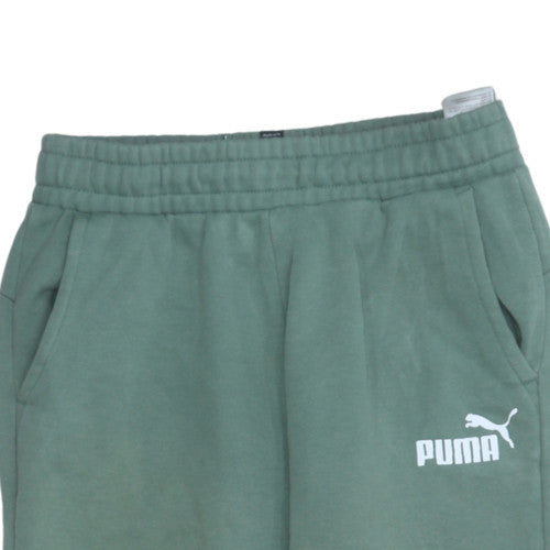 Teenss UK Size 13-14Y PUMA Regular Fit Jogger Green Trousers