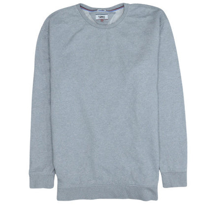 Mens UK Size 2XL Tommy Jeans Grey Pullover Sweatshirt