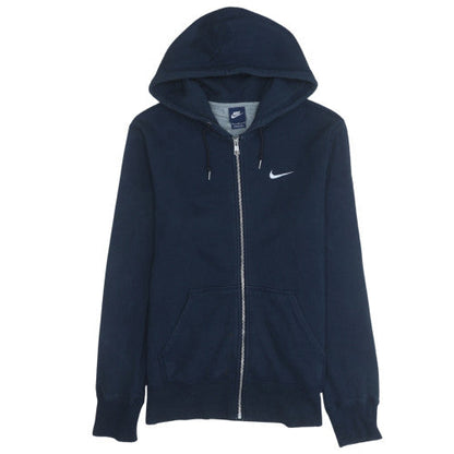 Mens UK Size M Nike Blue Full Zip Hoodie