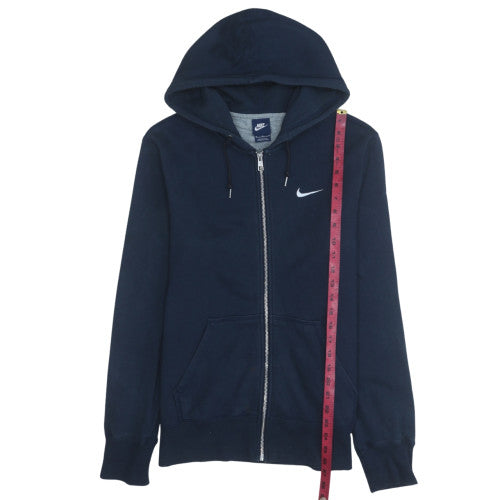 Mens UK Size M Nike Blue Full Zip Hoodie