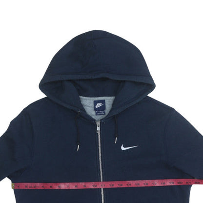 Mens UK Size M Nike Blue Full Zip Hoodie