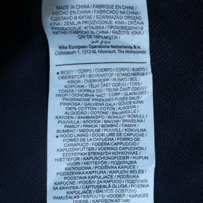Mens UK Size M Nike Blue Full Zip Hoodie