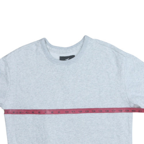 Mens UK Size XS Hollister Grey Pullover Sweatshirt