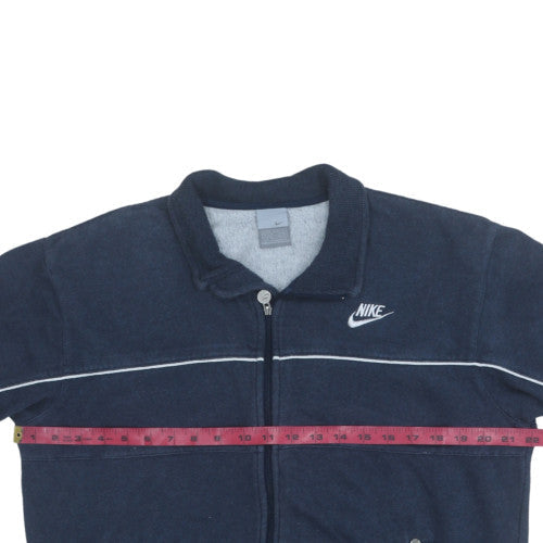 Mens UK Size M Nike Blue Full Zip Sweatshirt