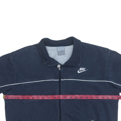 Mens UK Size M Nike Blue Full Zip Sweatshirt