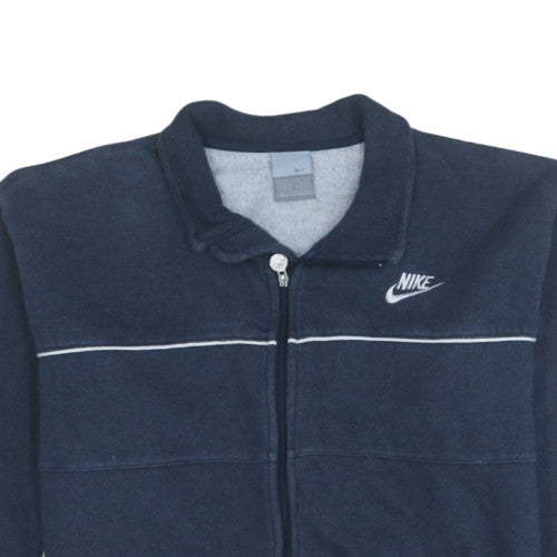 Mens UK Size M Nike Blue Full Zip Sweatshirt
