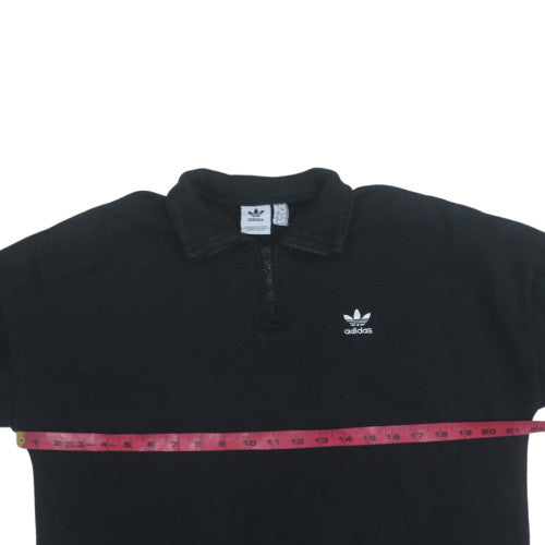 Womens UK Size 12 adidas Black Pullover Sweatshirt