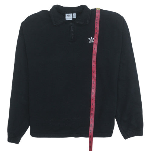 Womens UK Size 12 adidas Black Pullover Sweatshirt