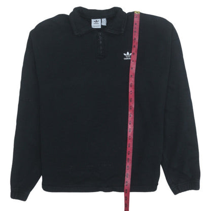 Womens UK Size 12 adidas Black Pullover Sweatshirt