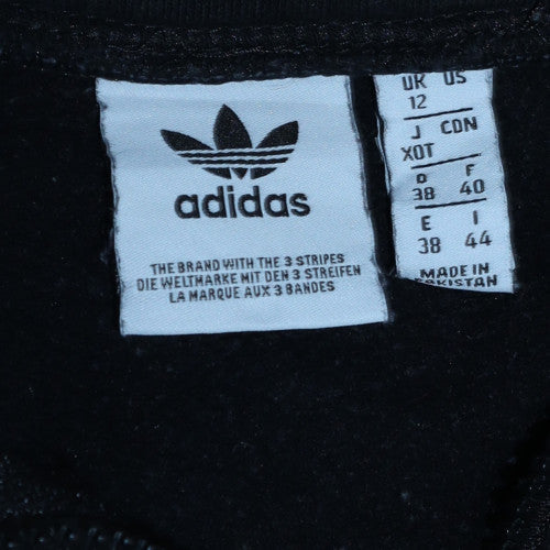 Womens UK Size 12 adidas Black Pullover Sweatshirt