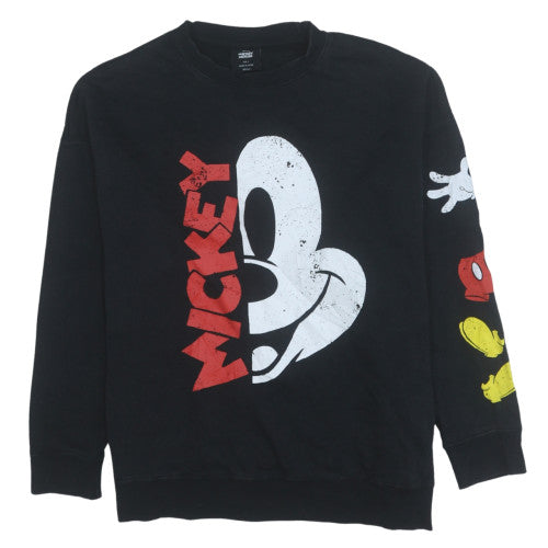 Womens UK Size S Disney Black Pullover Sweatshirt