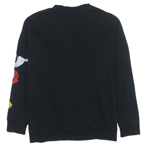 Womens UK Size S Disney Black Pullover Sweatshirt