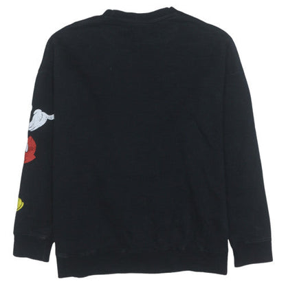 Womens UK Size S Disney Black Pullover Sweatshirt