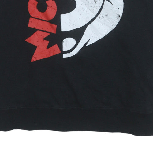 Womens UK Size S Disney Black Pullover Sweatshirt