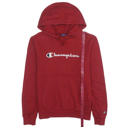 Mens UK Size M Champion Red Pullover Hoodie