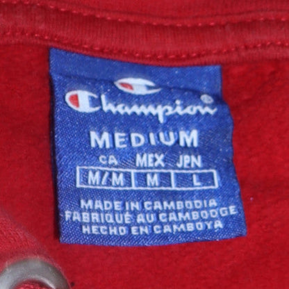 Mens UK Size M Champion Red Pullover Hoodie
