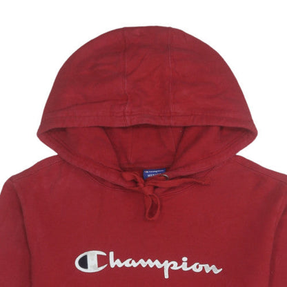 Mens UK Size M Champion Red Pullover Hoodie