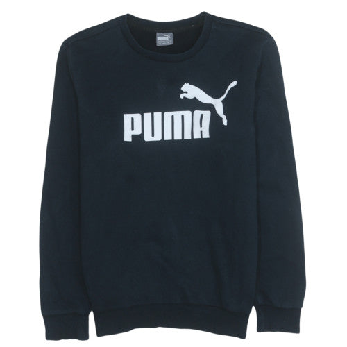 Mens UK Size S PUMA Black Pullover Sweatshirt