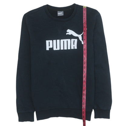 Mens UK Size S PUMA Black Pullover Sweatshirt
