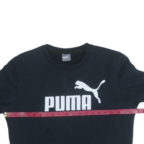 Mens UK Size S PUMA Black Pullover Sweatshirt