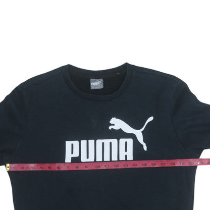 Mens UK Size S PUMA Black Pullover Sweatshirt