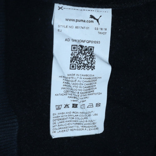 Mens UK Size S PUMA Black Pullover Sweatshirt
