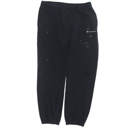 Mens UK Size L Champion Regular Fit Sweatpants Black Trousers