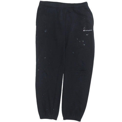 Mens UK Size L Champion Regular Fit Sweatpants Black Trousers