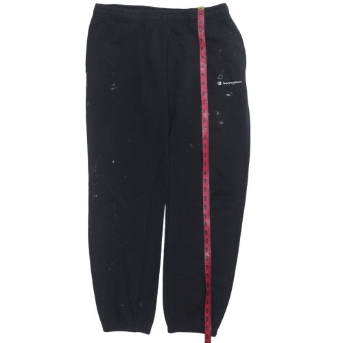 Mens UK Size L Champion Regular Fit Sweatpants Black Trousers