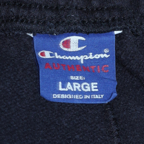 Mens UK Size L Champion Regular Fit Sweatpants Black Trousers