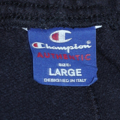 Mens UK Size L Champion Regular Fit Sweatpants Black Trousers