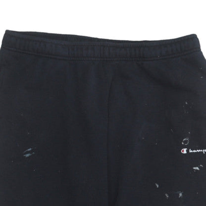 Mens UK Size L Champion Regular Fit Sweatpants Black Trousers