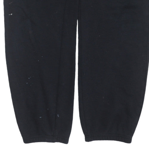 Mens UK Size L Champion Regular Fit Sweatpants Black Trousers