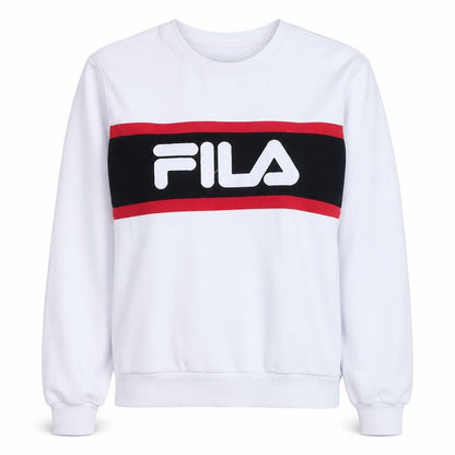 Womens UK Size 12 FILA White Pullover Sweatshirt