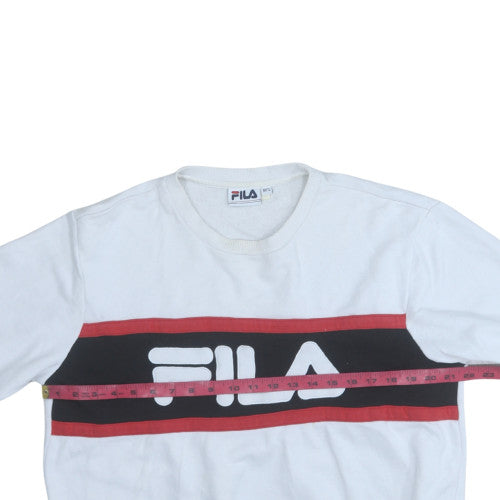Womens UK Size 12 FILA White Pullover Sweatshirt