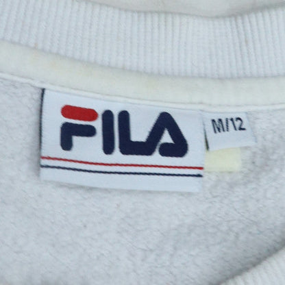 Womens UK Size 12 FILA White Pullover Sweatshirt